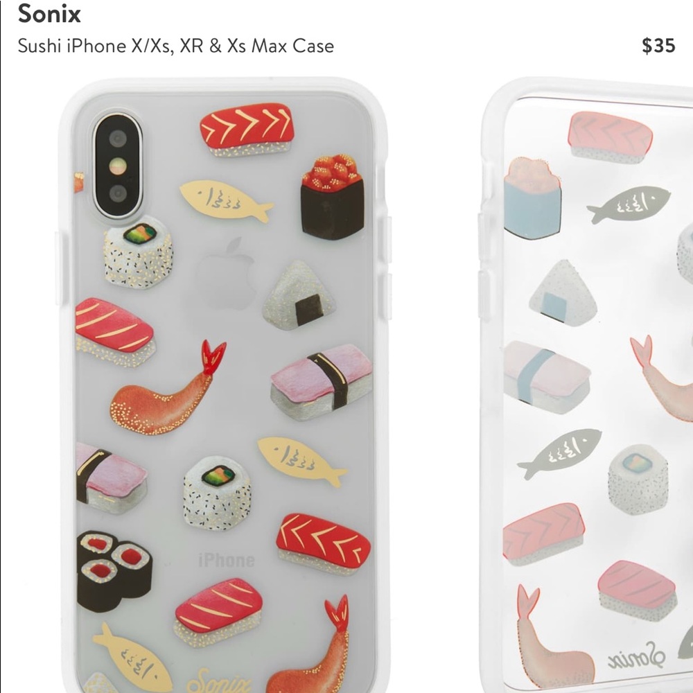Sonix clear coat case - sushi